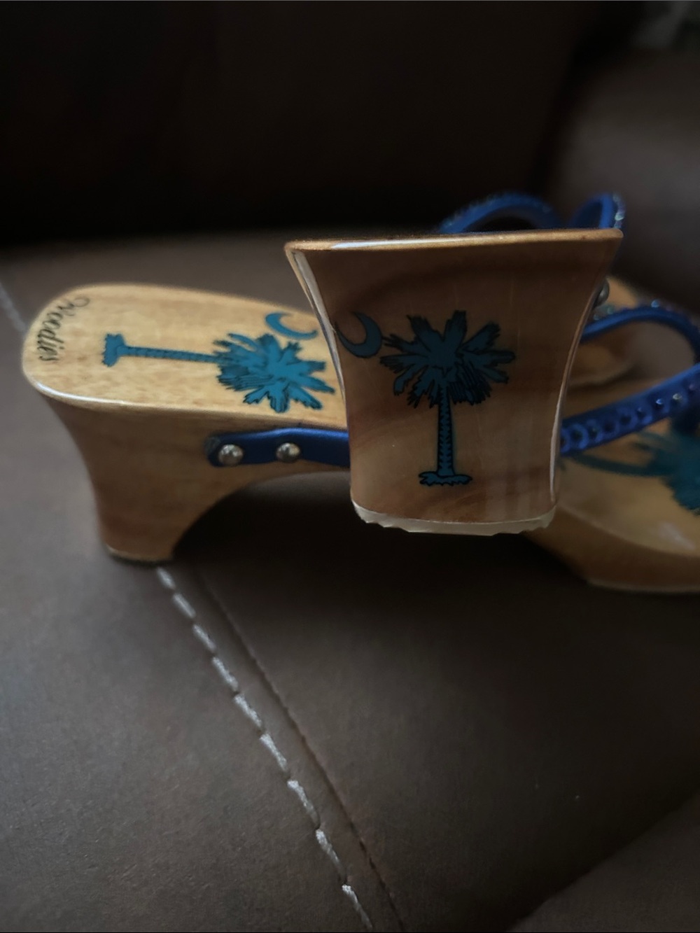 Woodies Wooden Thong Sandals Size 8 - Picture 4 of 5